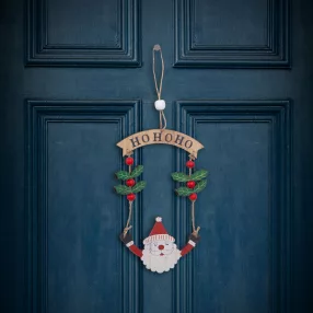   Family 58545A Karácsonyi dekoráció - Fa, mikulás - 13 x 17 cm