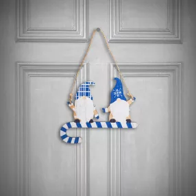   Family 58546B Karácsonyi dekoráció - fa, kék manó - 15 cm