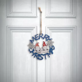   Family 58547B Karácsonyi dekoráció - fa, kék manó - 10 cm