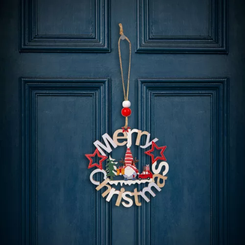 Family 58548B Karácsonyi dekoráció - fa, manó - 11 cm