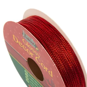 Family 58569A Fényes dekor zsinór - 10 m - piros