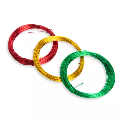 Family 58572 Karácsonyi dekor drót - fényes - 3 x 10 m - 3 féle / csomag