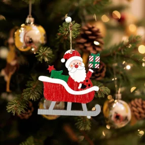   Family 58582B Karácsonyfadísz - Mikulás - akasztható - 21,5 x 11,5 cm