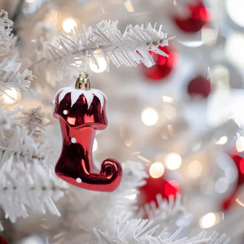 Family 58588 Karácsonyfadísz - fényes csizma - 8 x 6 x 4 cm