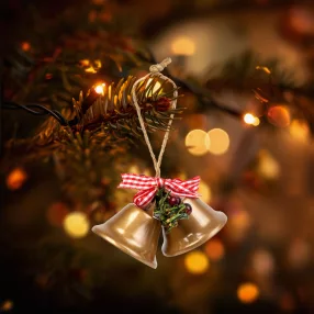 Family 58590B Karácsonyi dekor - harang - barna színben