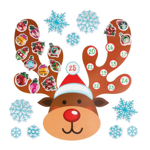 Family 58635B Karácsonyi öntapadós falmatrica - adventi kalendárium