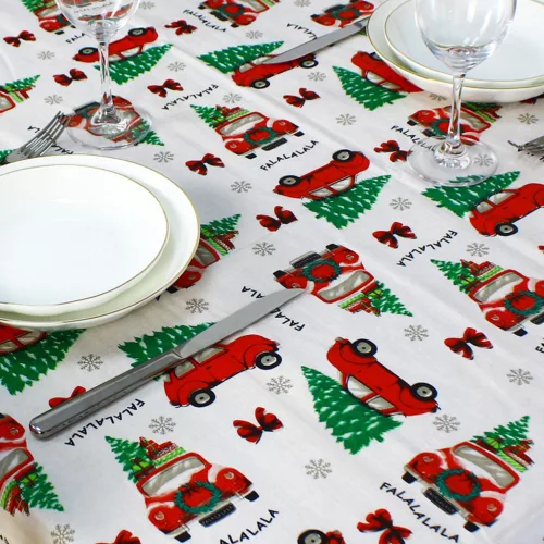 Family 58652B Karácsonyi asztalterítő - flanel - 132 x 178 cm