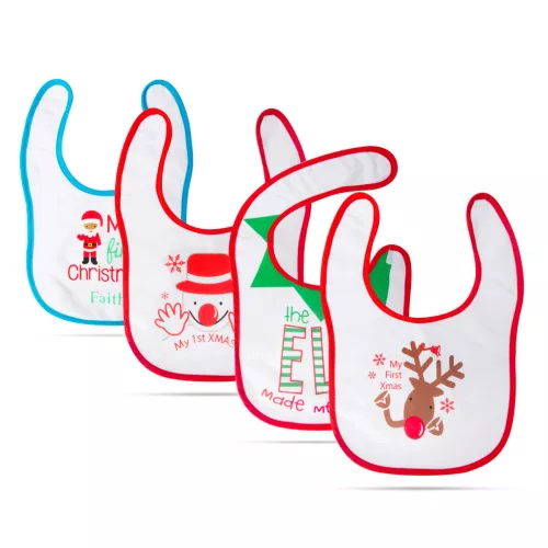 Family 58664 Karácsonyi baba előke - 38 x 27 cm - 4 féle