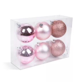   Family 58773E Karácsonyfadísz szett - pezsgőarany - 6 db / szett