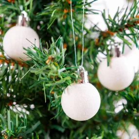   Family 58777A Karácsonyfadísz szett - glitteres fehér - 17 db / szett