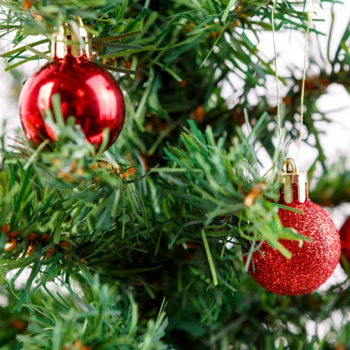 Family 58777B Karácsonyfadísz szett - 3 féle piros - 17 db / szett