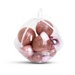   Family 58786 Karácsonyfadísz szett - gömbdísz - 3 - 6 cm - 16 db / szett