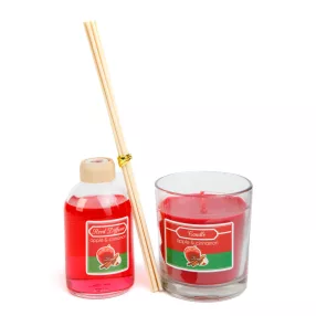   Vog&Arths 58800A Illatgyertya és illatosító szett - alma & fahéj - 120 g + 100 ml