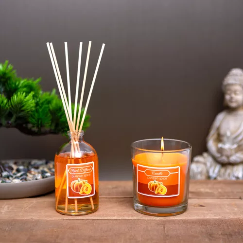 Vog&Arths 58800C Illatgyertya és illatosító szett - sütőtök - 120 g + 100 ml