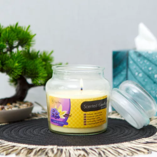 Vog&Arths 58805C Illatgyertya - csupor fedővel - ibolya & vanília - 310 g