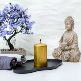 Vog&Arths 58807B Gyertya - arany, illatmentes - 130 g