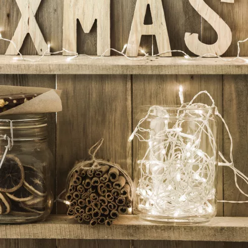 Family 58900A-WH Fényfüzér - 50 db LED - melegfehér - hálózati - 5 m - 8 program