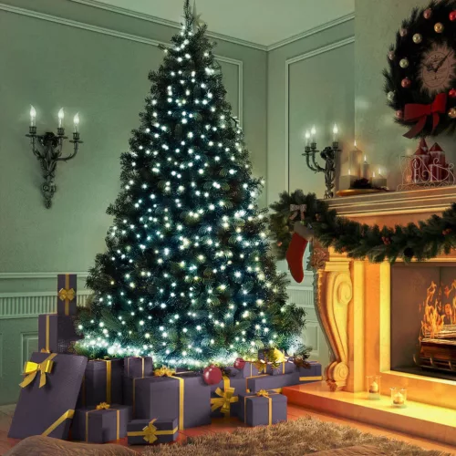 Family 58900B Fényfüzér - 50 db LED - hidegfehér - hálózati - 5 m - 8 program