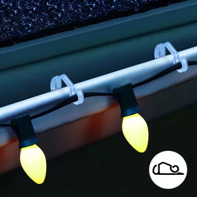   Family 58944B Ereszcsatorna akasztó szett - átlátszó, dupla - 50 db / csomag