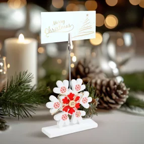   Family 58952B Ültetőkártya tartó - csipeszes - jégkristály - 8,8 x 8,8 cm