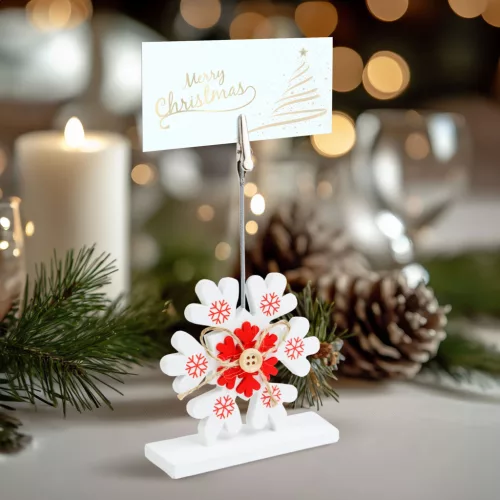 Family 58952B Ültetőkártya tartó - csipeszes - jégkristály - 8,8 x 8,8 cm