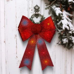   Family 58956C LED-es masni dekoráció - fényes - piros - 11 színes LED - 40 x 30 cm