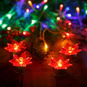   Family 58973 LED-es virág dekoráció - elemes - 4 db / csomag