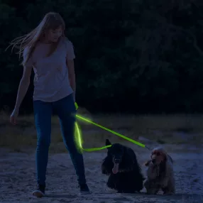   Yummie 60026C LED-es póráz - akkumulátoros - 120 x 2,5 cm - zöld