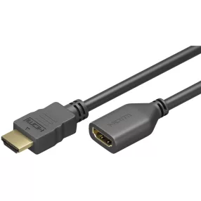   GOOBAY 61307 HDMI kábel csatlakozó/aljzat 4K 60 Hz 1 m, Fekete