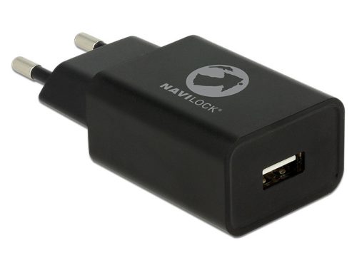 Navilock töltő 1 x USB Type-A 5 V 2,4 A fekete színben