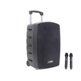   Thunder HLR-12 (12") 800W akkumulátoros hordozható hangfal (2xMik + MP3 + TWS Bluetooth)