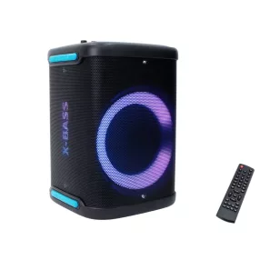   Thunder XBASS-18 160W hordozható party hangfal (USB/SD/BT/FM) + LED fény