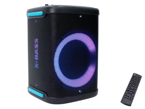 Thunder XBASS-18 160W hordozható party hangfal (USB/SD/BT/FM) + LED fény