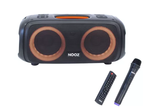 Thunder NOOZ XBASS-21 140W hordozható party hangfal (USB/micro SD/BT/FM) + LED fény
