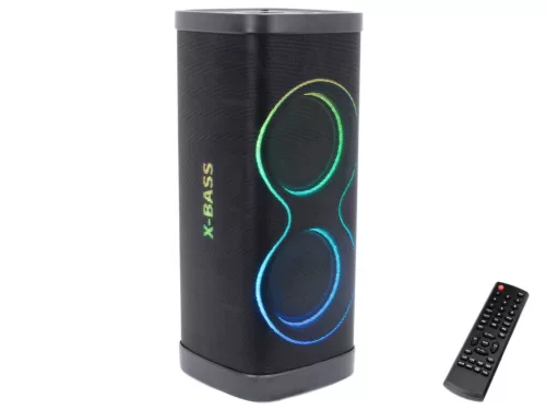 Thunder XBASS-29 500W hordozható party hangfal (USB/micro SD/BT/FM) + LED fény