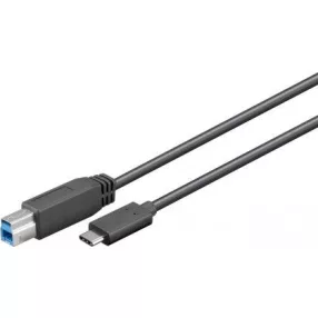   Goobay 67986 USB 3.0 c típusú usb 3.0 SuperSpeed usb nyomtató kábel, 1 m