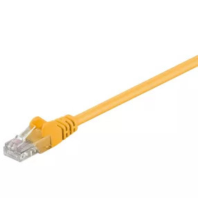 Goobay 68341 Szerelt UTP kábel 1 m fehér sárga