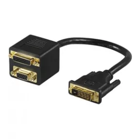 Goobay 68735 DVI plug - DVI jack + SVGA jack