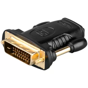 Goobay 68931 HDMI / DVI-D adapter, aranyozott