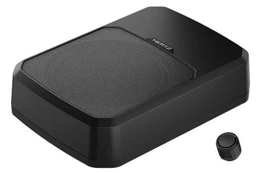 Hertz DBA 201F prémium lapos aktív mélynyomóláda FEM szimulációval, 8" (20 cm), 440 W, beépített erősítővel