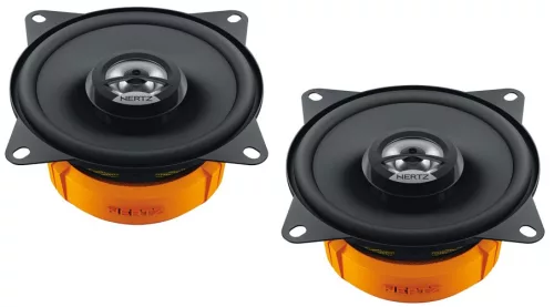Hertz DCX 100.3 prémium kétutas koaxiális autóhangszóró 60W 10cm Dieci sorozat, neodímium mágnes, 4 Ohm