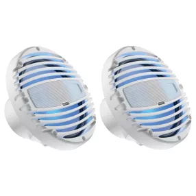   Hertz HMX 8 LD-TW Vízálló kétutas 20 cm-es koax hangszóró, fehér színben, LED világítással