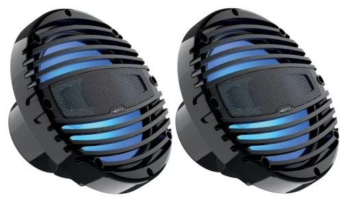 Hertz HMX 8 LD-TC Vízálló kétutas 20 cm-es koax hangszóró, fekete színben, LED világítással