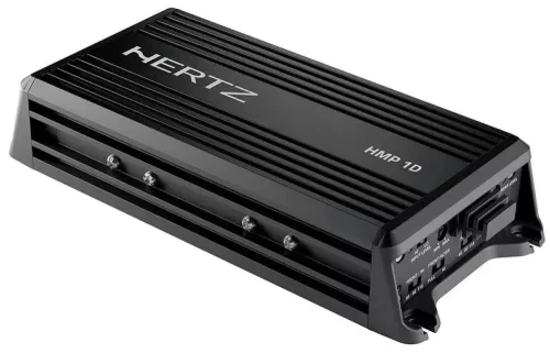 Hertz HMP 1D 1 csatornás hajós/motoros/powersport erősítő IP64, 250W/2Ω, kivezetett szintszabályzóval