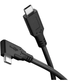   Goobay 79432 Adatkábel 90° - Type-C / Type-C - fekete - 1 m - 5 A - 240 W