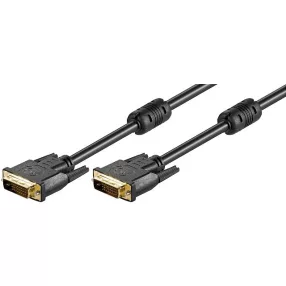 Goobay 93110, DVI-D DUAL LINK kábel, aranyozott 2 m