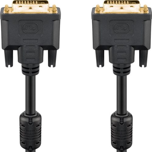 Goobay 93111, DVI-D DUAL LINK kábel, aranyozott 3m