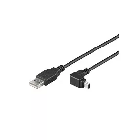 Goobay 93971 USB kábel 2.0 Mini USB 90°, 1,8 m