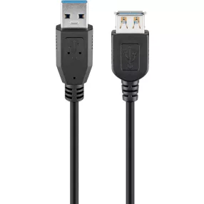 Goobay 95726 USB 3.0 hosszabbító kábel 5 m, fekete