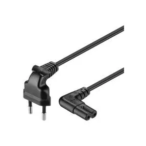   Goobay 97344 Hálózati vezeték, földeletlen lapos dugóval  2x0,75mm , 0,75 m